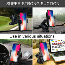 Auto Clamp Fast Wireless Car Charger For iPhone X 8 8 Plus Samsung S8 Huawei Xiaomi