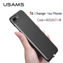 USAMS 2 in 1 Wireless Receiver Case Qi Receiver wireless charging for iphone 6 6s 7&Plus Phone case cover wireless charging case